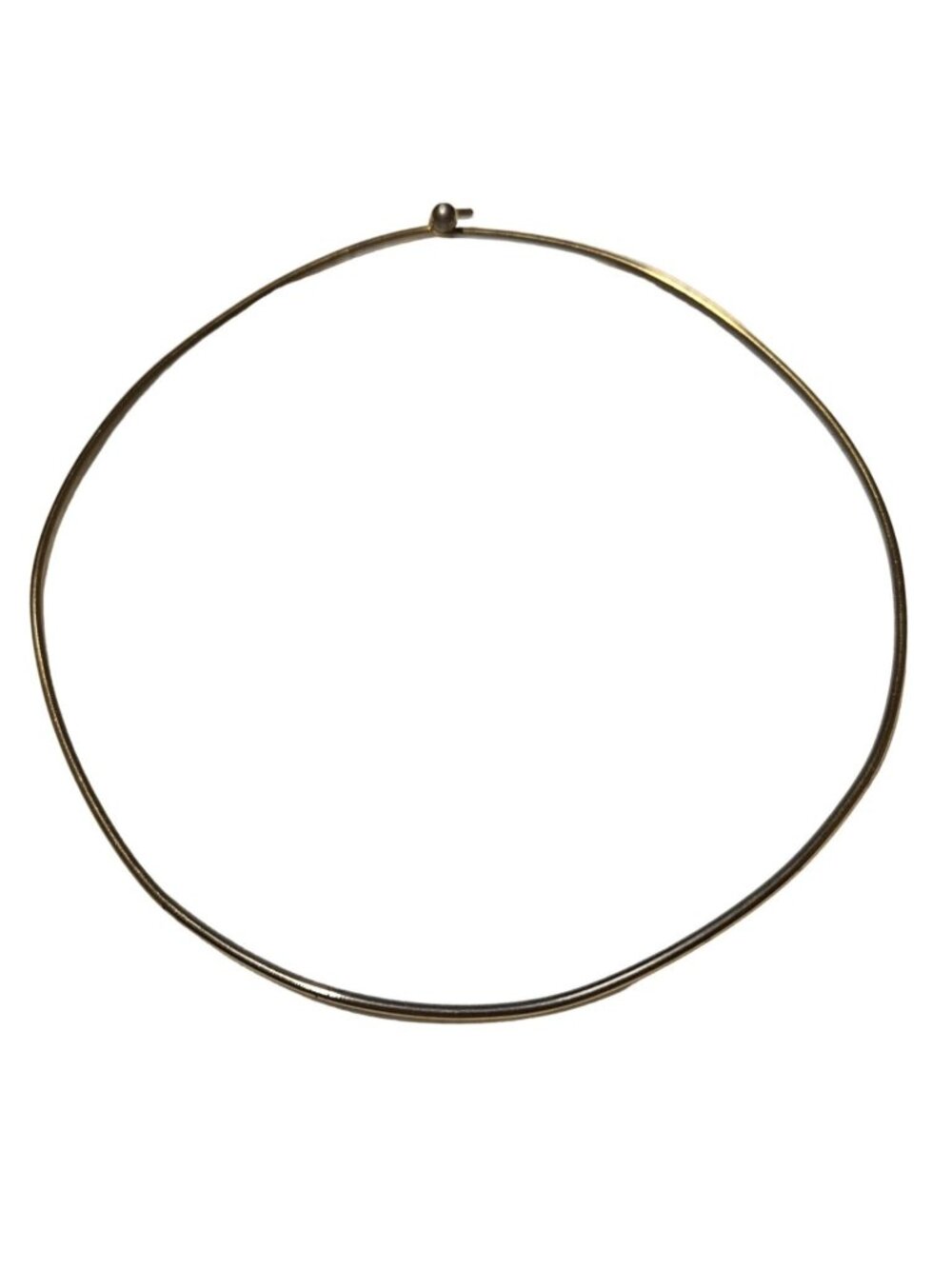 Elegant Gold Tone Choker Necklace Hook Clasp Fashion Minimalist Fashion Jewelry